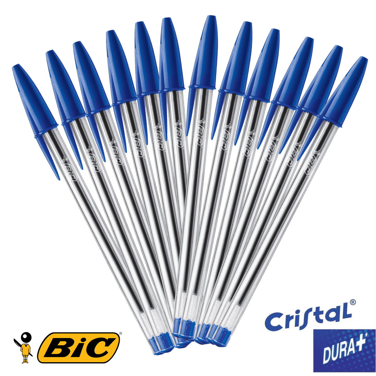 Lápiz Pasta Bic Cristal Azul 1.0mm Caja x12 – Bolígrafos Clásico