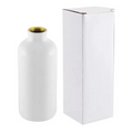 Botella Metálica Para Sublimación De 600ml+ Caja Blanca Individual