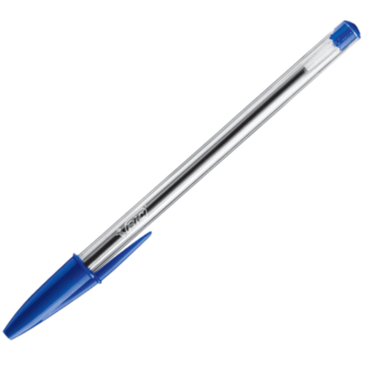 Lápices Pasta Bic Azul x 50 Unidades Cristal 1.0mm Punta Metálica Media