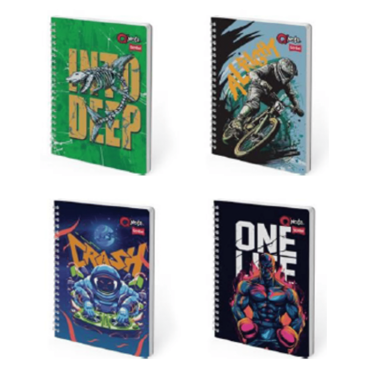 Pack 10 Cuadernos Univ. Hombre 7mm x 100 Hojas Prepicada y Con Orificio