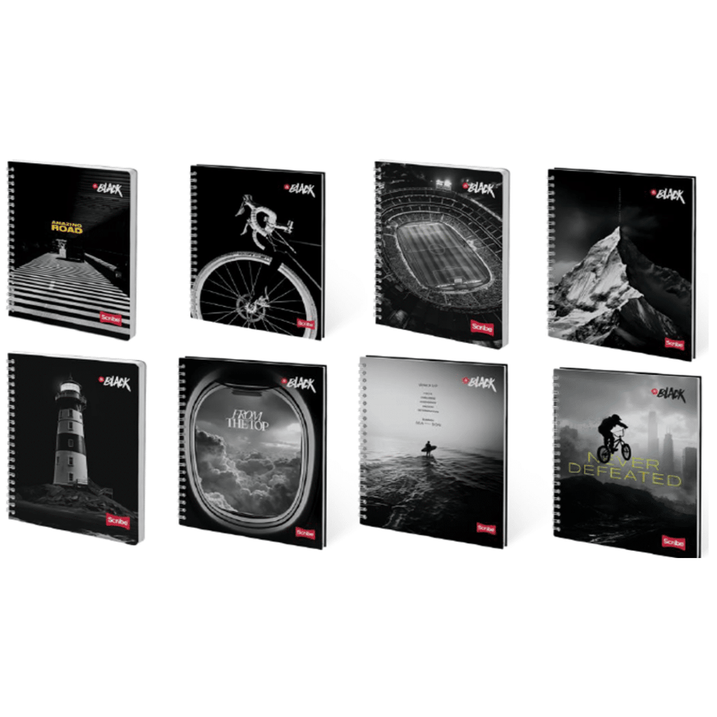 Pack 4 Cuadernos Universitario 7mmx150 Hojas Tapa Dura Grande Hombre Scribe
