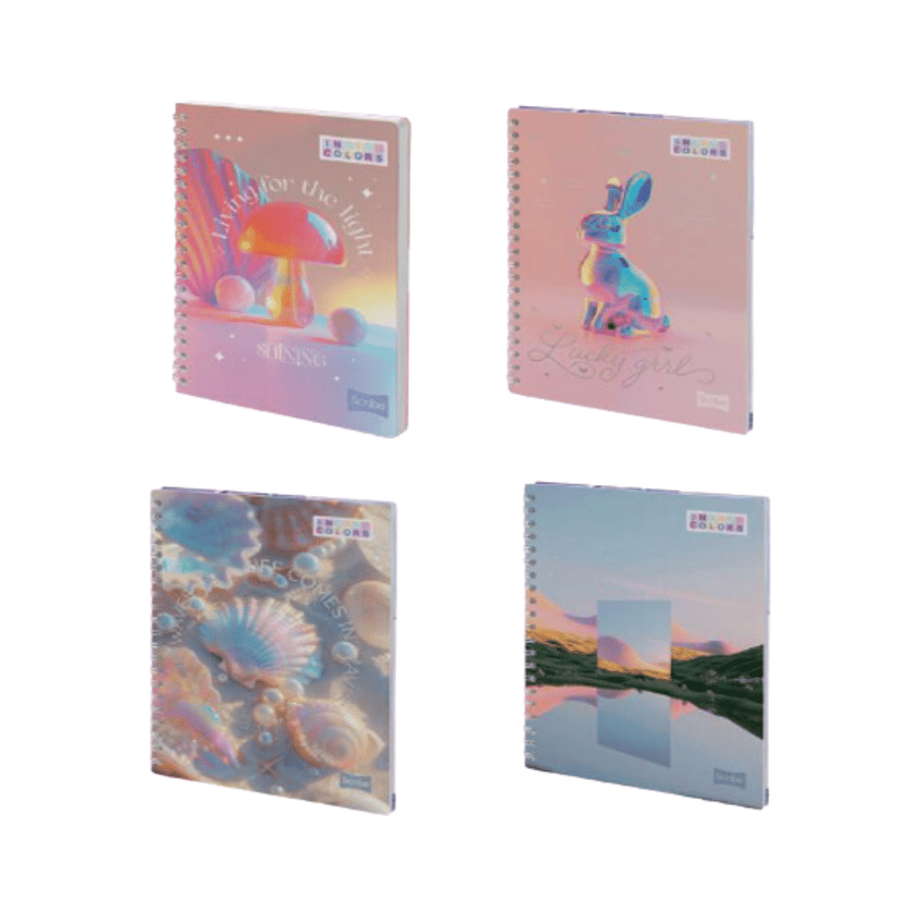 Pack 4 Cuadernos Universitario 7mmx150 Hojas Tapa Dura Grande Mujer Scribe