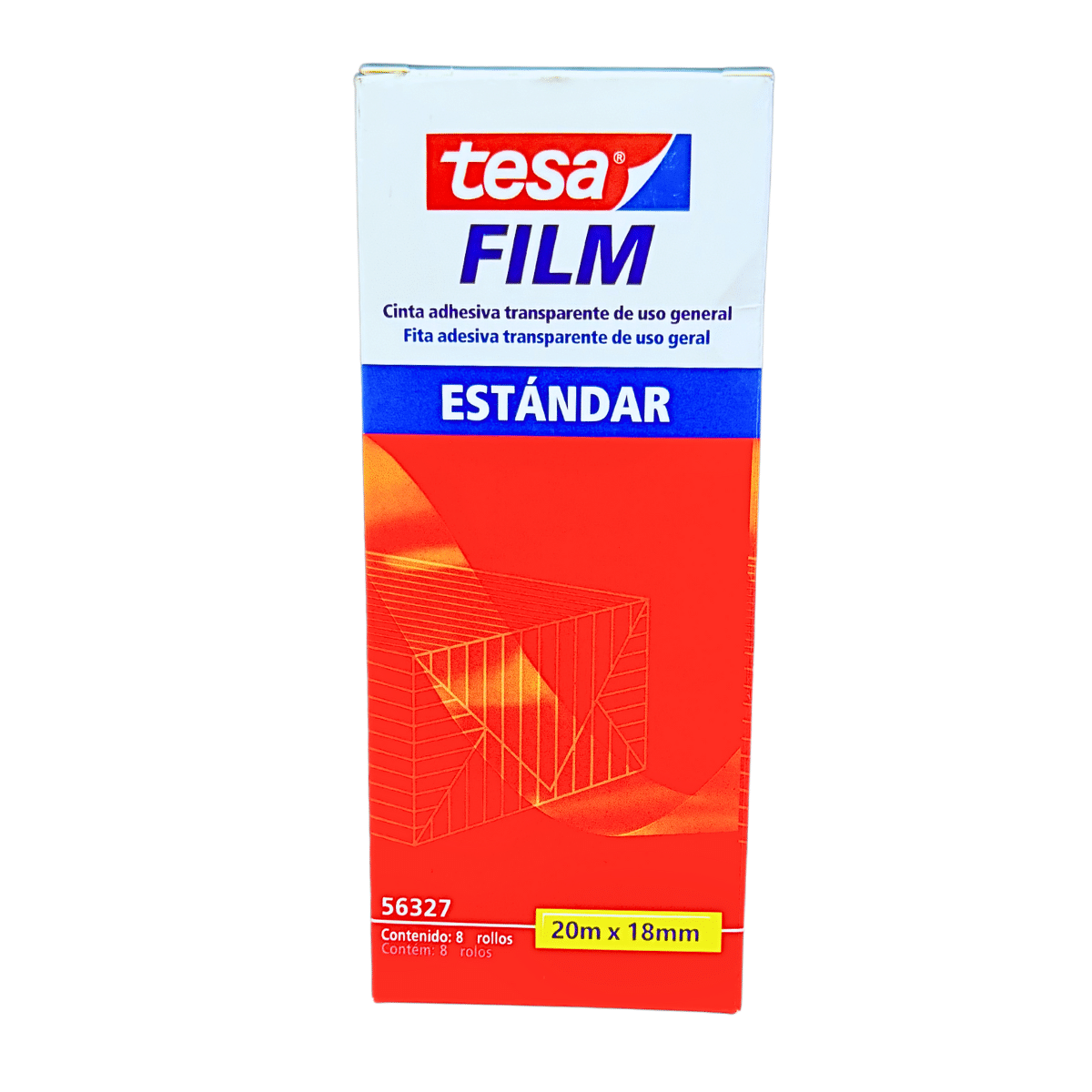 Cinta Adhesiva Transparente Tesa 18mm x 20m – Uso Escolar y Oficina