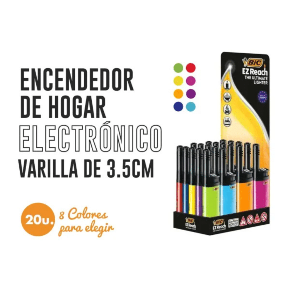 Encendedor Bic Multiuso Ez Reach J38 x 1 Unidad