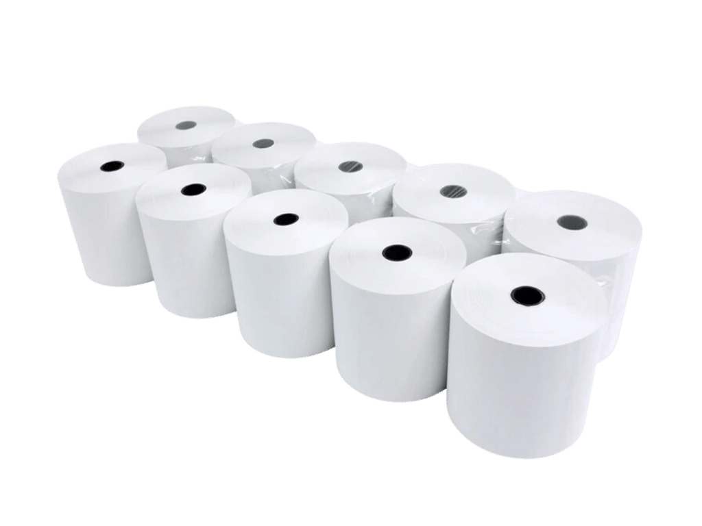 Papel Térmico 80x80 mm De 65 Grs Pack 10 Rollos Térmicos