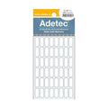 480 Etiquetas Manual Adetec Rectangular Blanca 8x20 Mm - 109