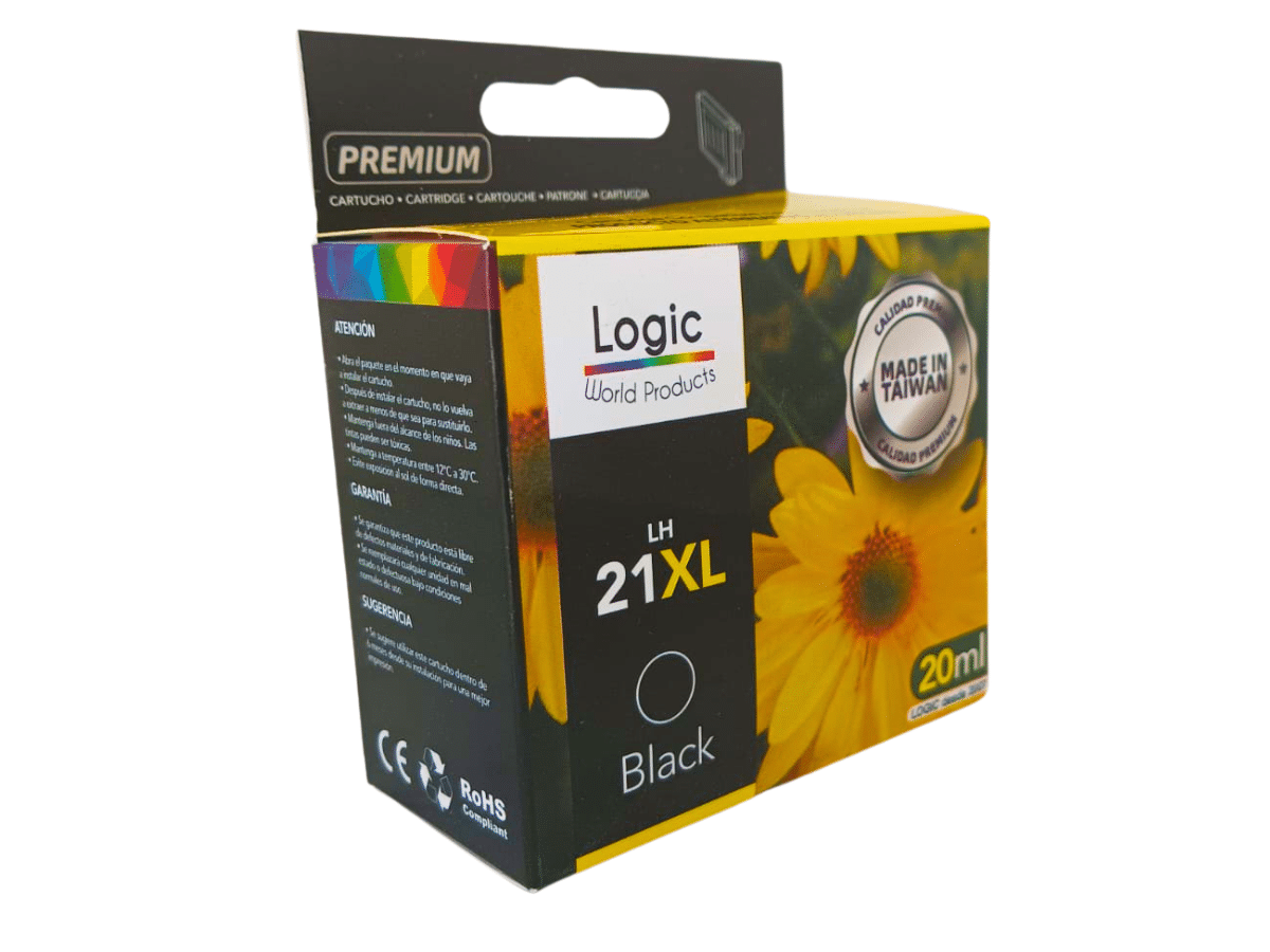 Cartucho Alternativo 21 XL Negro 23ml Logic