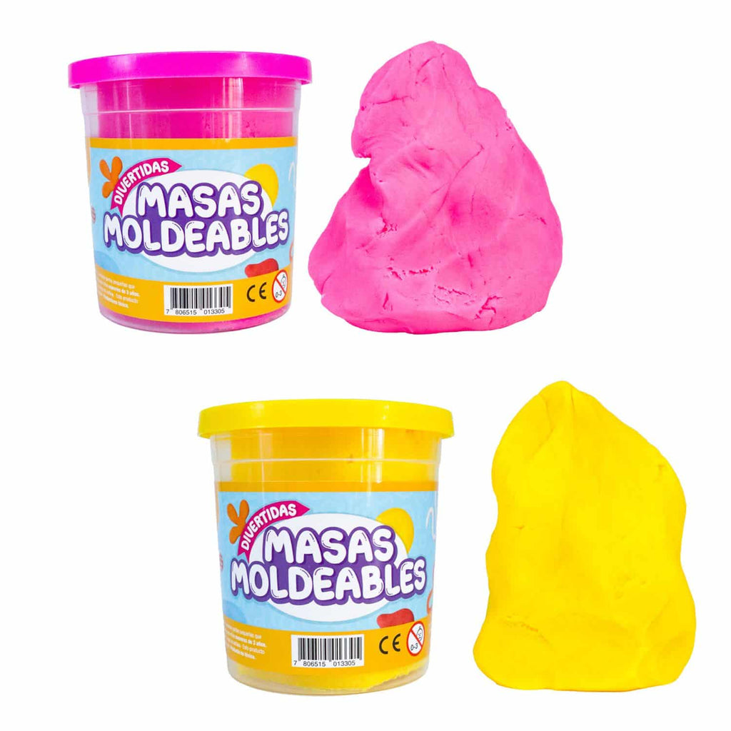 Pack 6 Masas Moldeables Adetec 220g Juego Didáctico Infantil