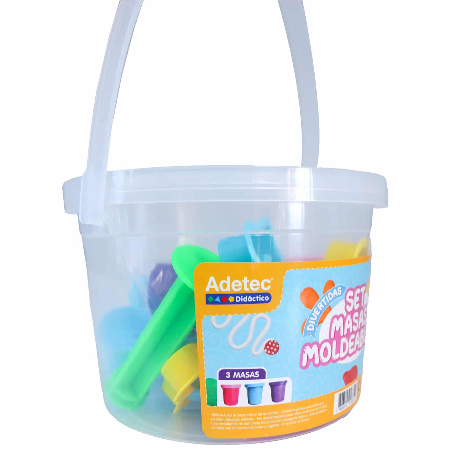 Masas Moldeables Adetec Con 12 Moldes y Boquillas Varias