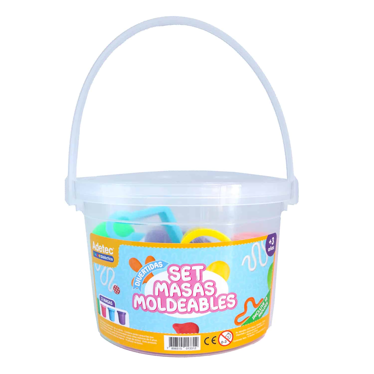 Masas Moldeables Adetec Con 12 Moldes y Boquillas Varias