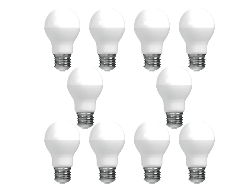 Pack 10 Ampolletas LED 11W E27 Sec Luz  Fría 6500°k