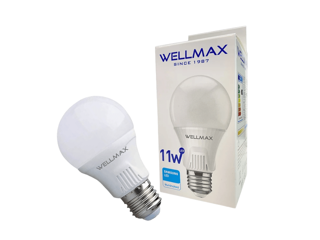 Pack 5 Ampolletas Wellmax LED 11W E27 Sec Luz Fría