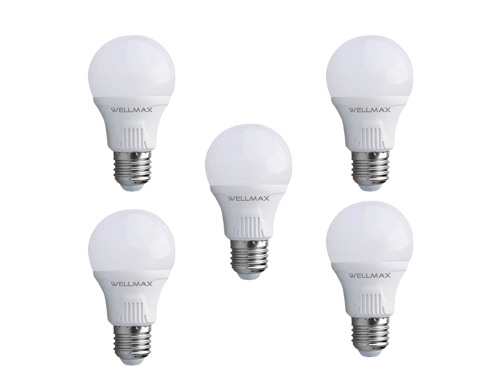 Pack 5 Ampolletas Wellmax LED 11W E27 Sec Luz Fría