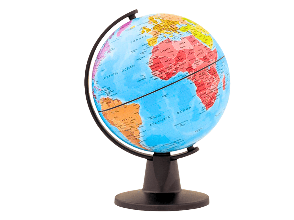 Globo Terráqueo Mapa Tecnodidattica Con Base 16 Cm Sedici Certificado - 1400