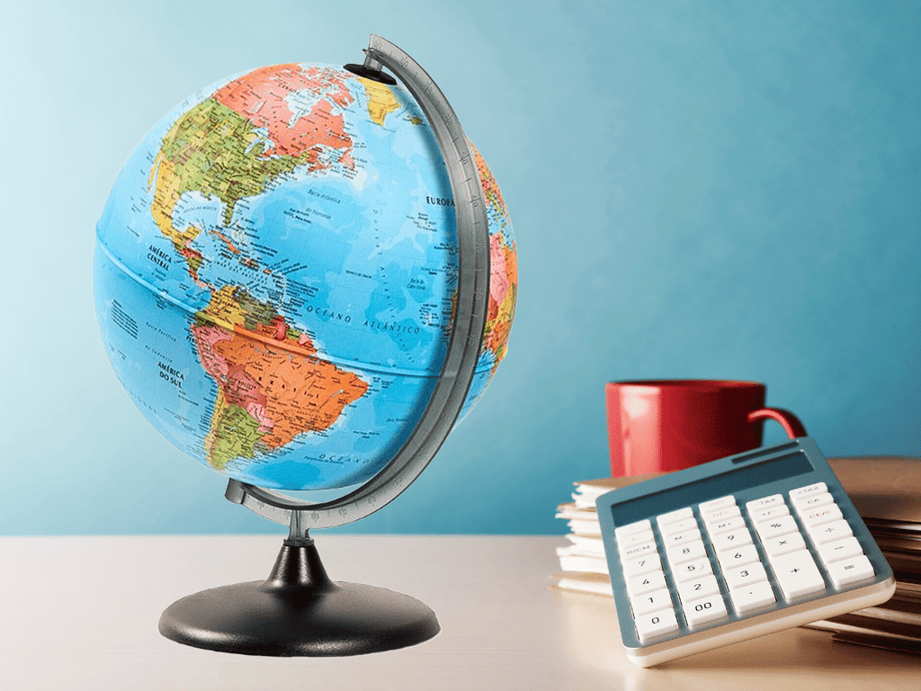 Globo Terráqueo Mapa 30 Cm Tecnodidattica Modelo Corallo Certificado - 1401