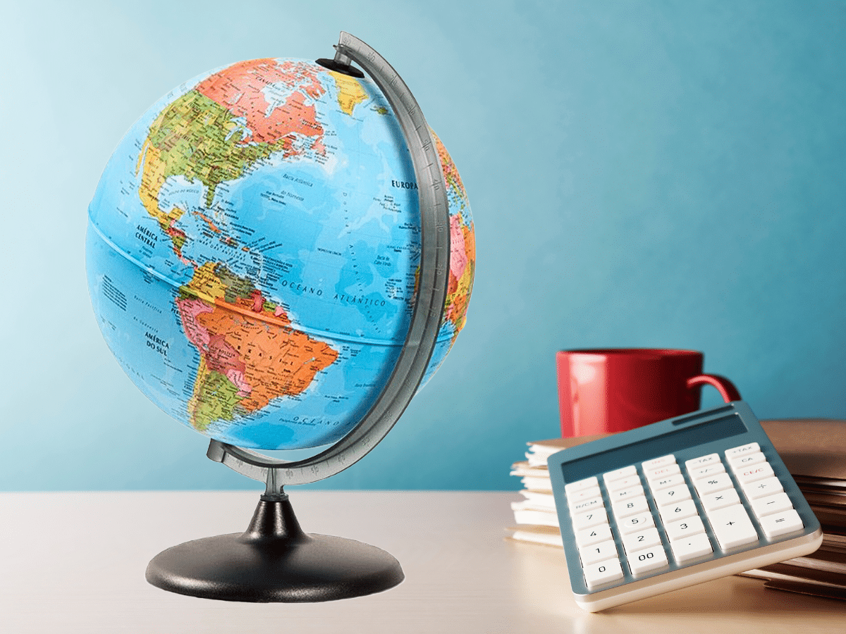 Globo Terráqueo Mapa 30 Cm Tecnodidattica Modelo Corallo Certificado - 1401