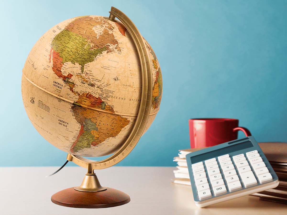 Globo Terráqueo Con Base De Madera Y Luz Sepia 30 Cm Colombo Certificado - 1404