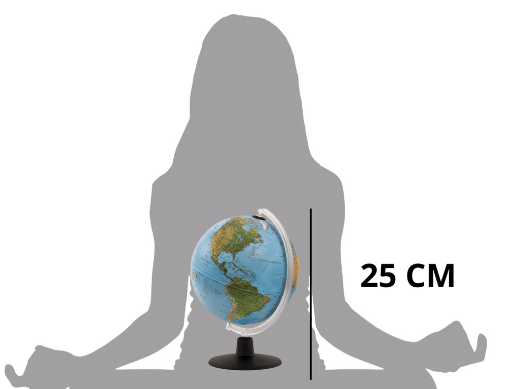 Globo Terráqueo con Realidad Aumentada y Luz LED – 25 cm, Certificado Tecnodidattica