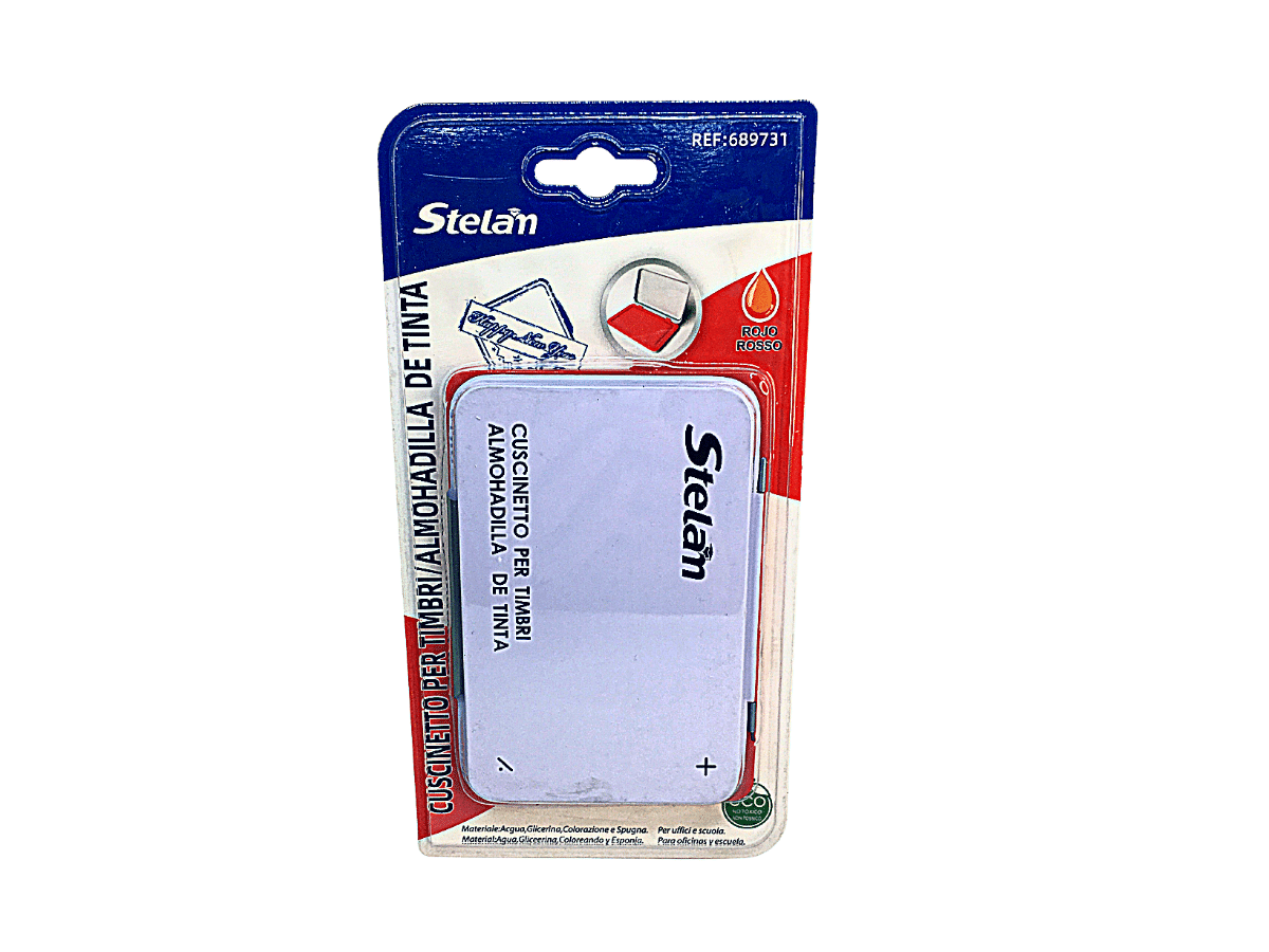 Huéllero De Almohadilla Color Rojo Para Timbres Tampón