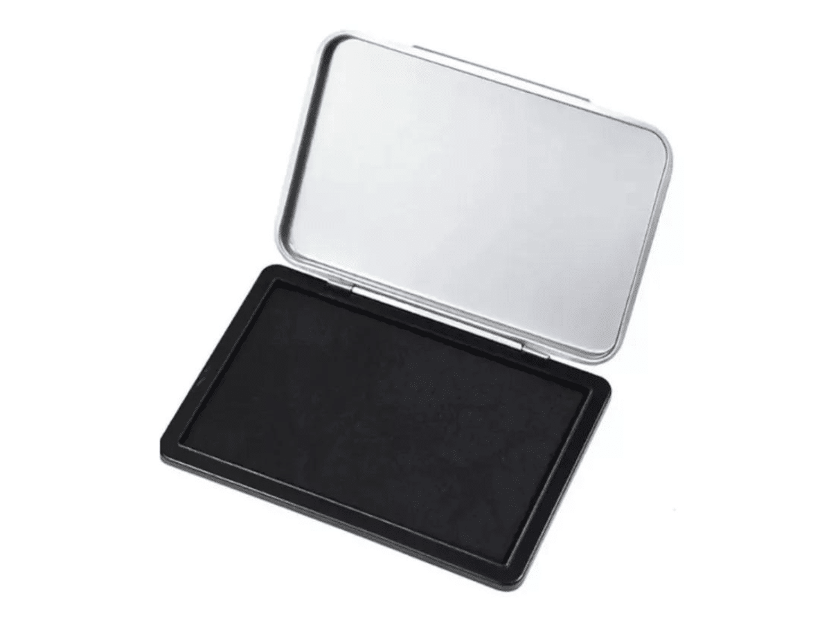 Huéllero De Almohadilla Color Negro Para Timbres Tampón