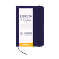 Libreta de Notas A6 Azul Oscuro Cosida Con Elástico - Papel Ivory De 100gr x 80 Hojas Adetec