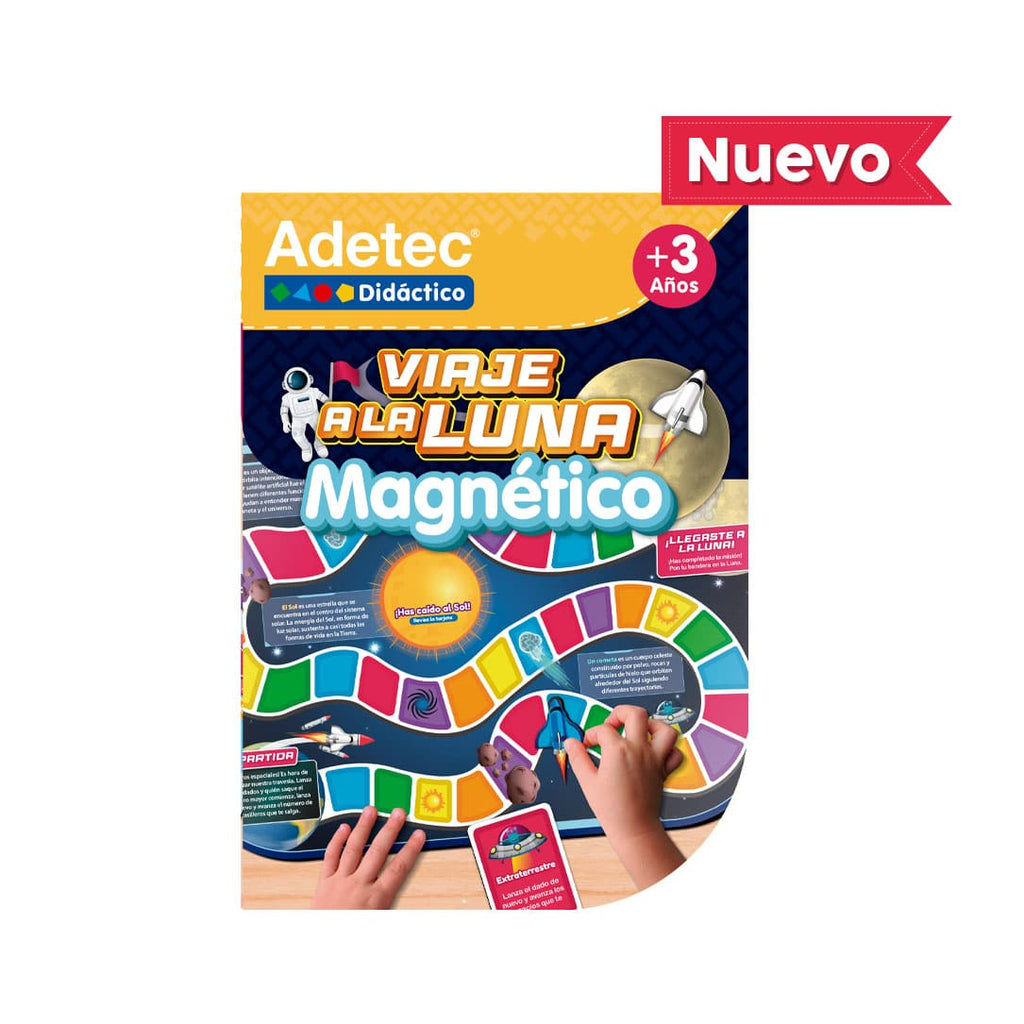 Juego Didáctico Viaje A La Luna En Lámina Magnética Adetec - 1720