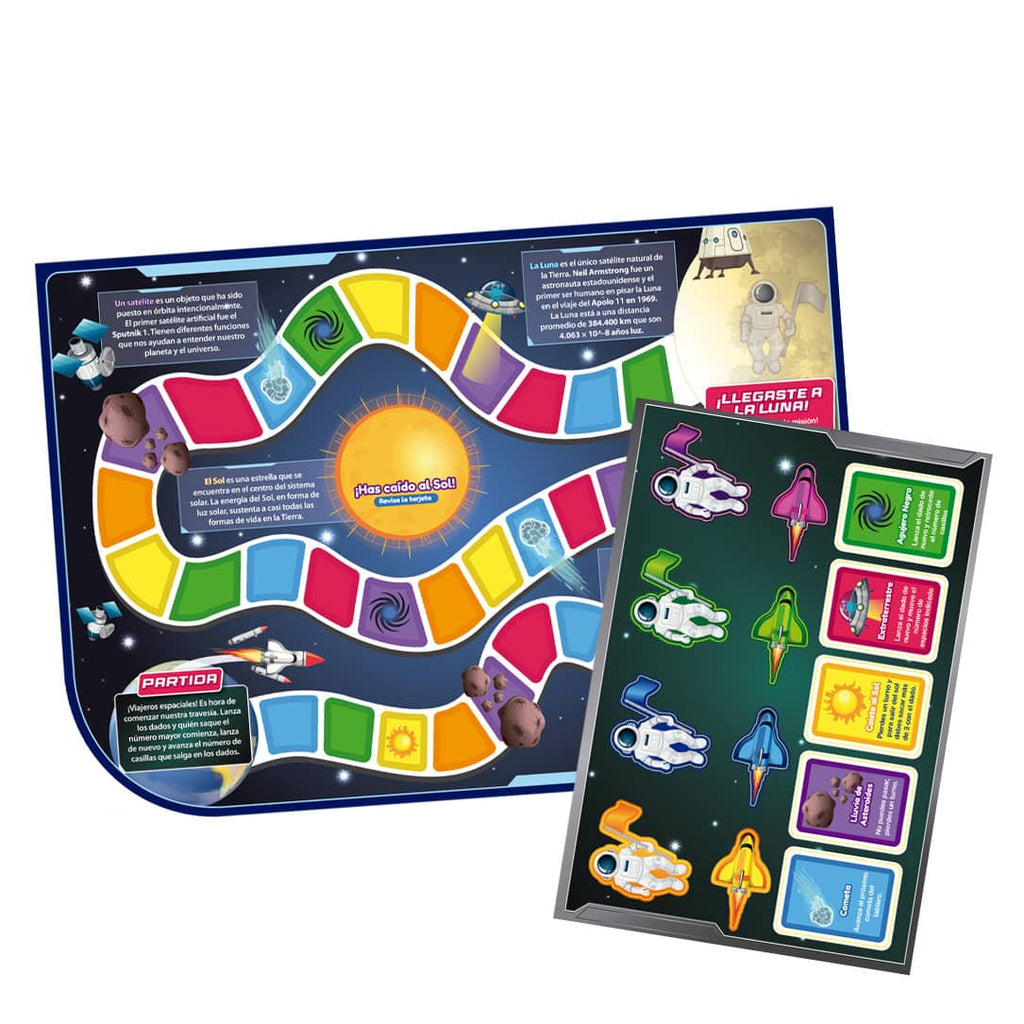 Juego Didáctico Viaje A La Luna En Lámina Magnética Adetec - 1720