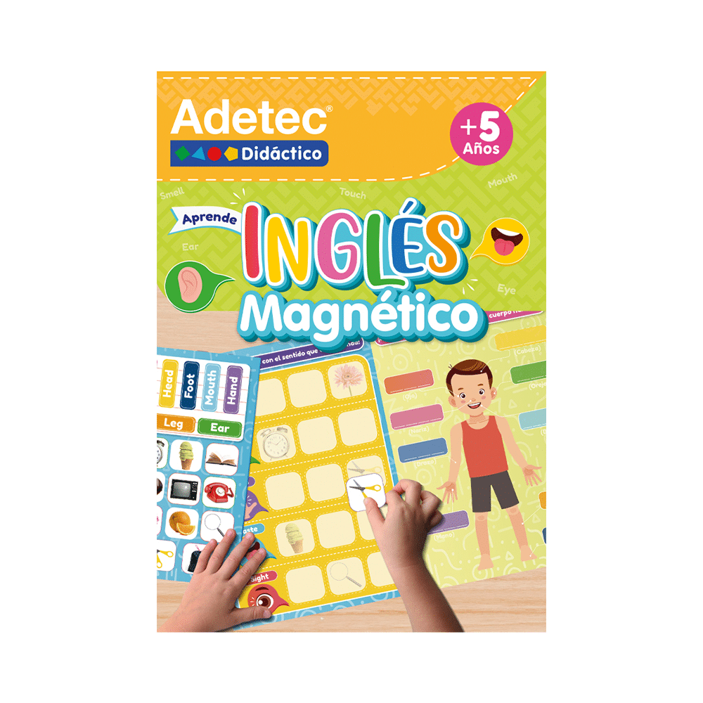 Juego Didáctico De Lámina Magnética Interactiva Inglés y Marcador Adetec +5años