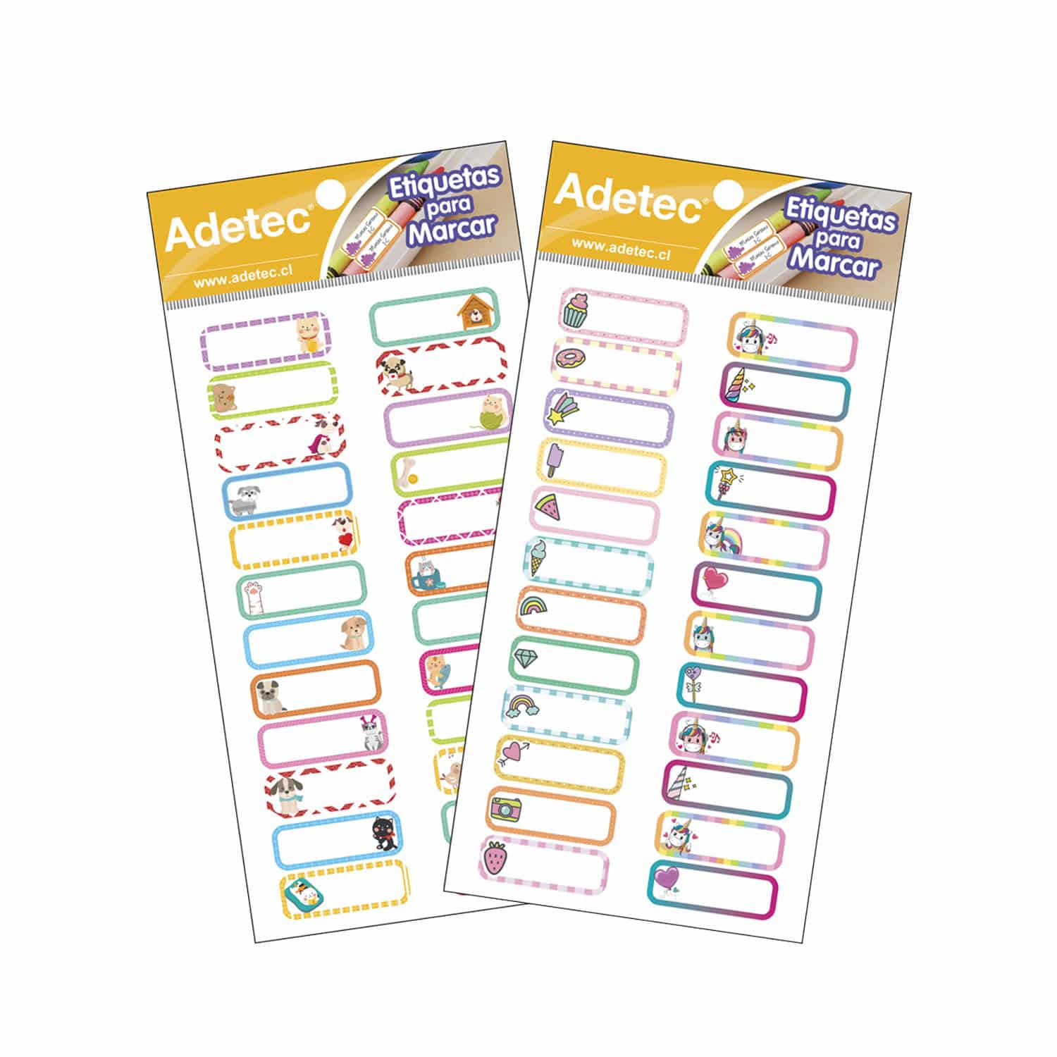 24 Etiquetas Escolares Para Marcar Útiles Niña Adetec - 190