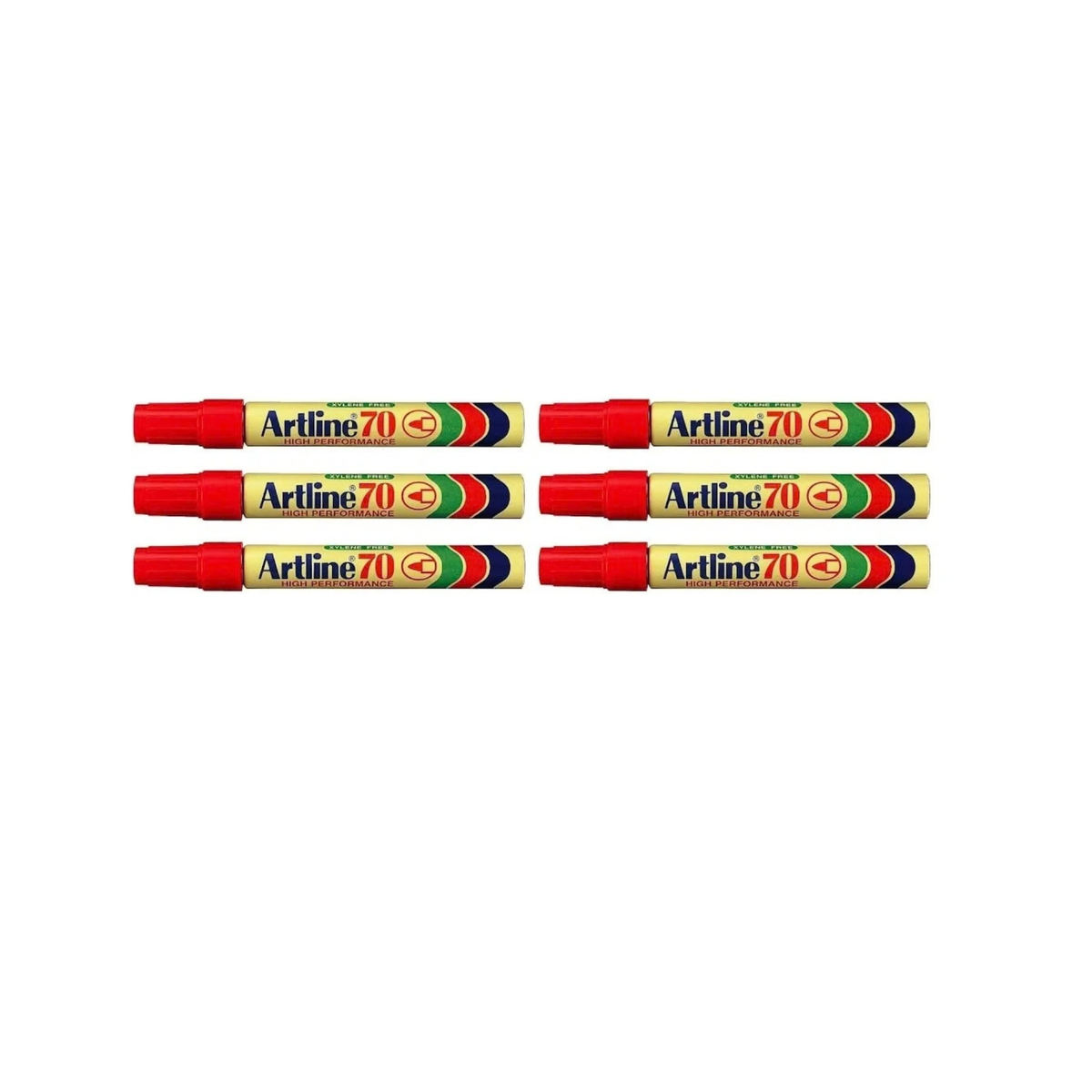 Marcador Permanente Artline 70 Rojo Pack 12u