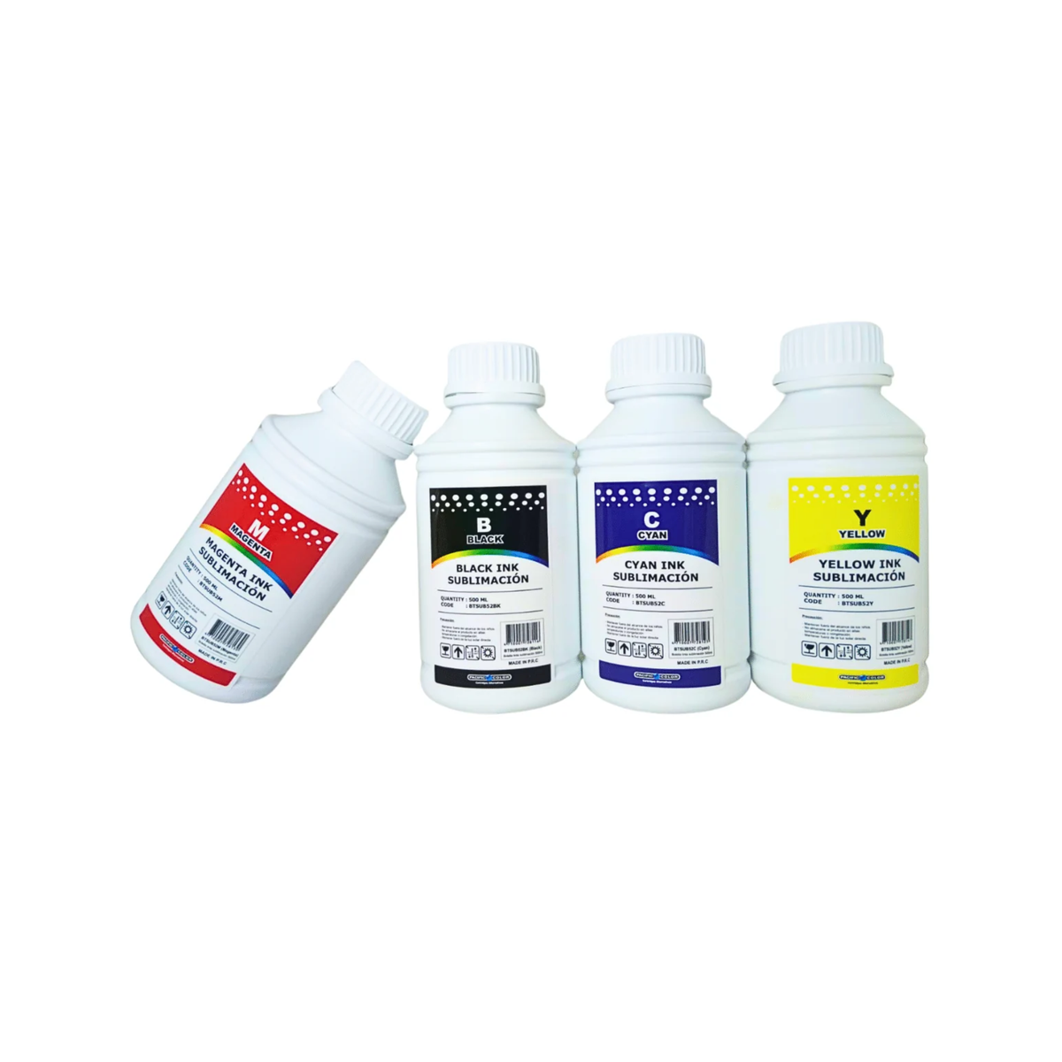 Pack 4 Tintas Para Sublimación Premium 500ml (4 Colores)
