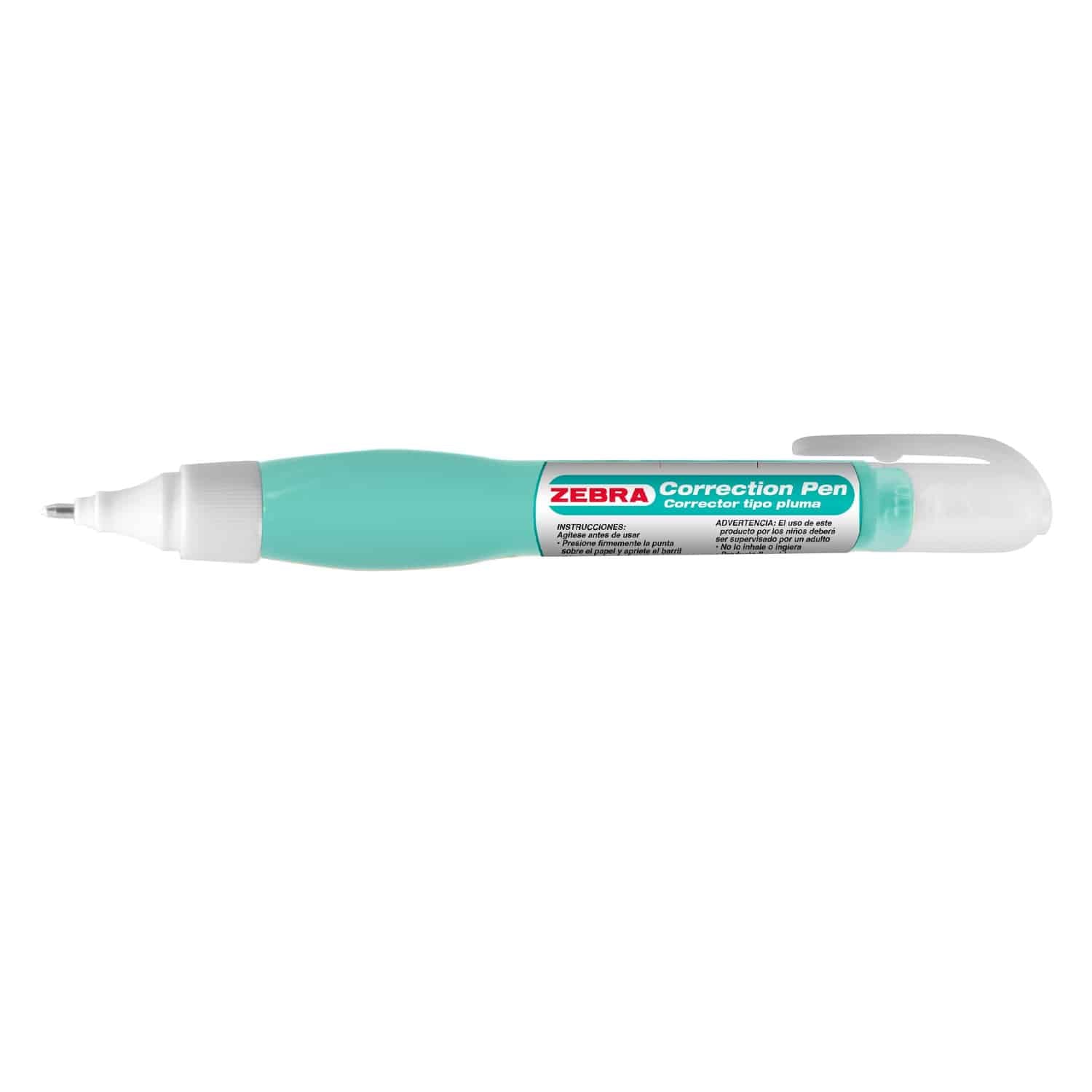 Corrector De Tinta Líquida Tipo Pluma 7 ml Secado Rápido Zebra