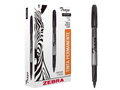 Marcador Permanente Punta Fina Negro Trazo 12 Plumones Zebra