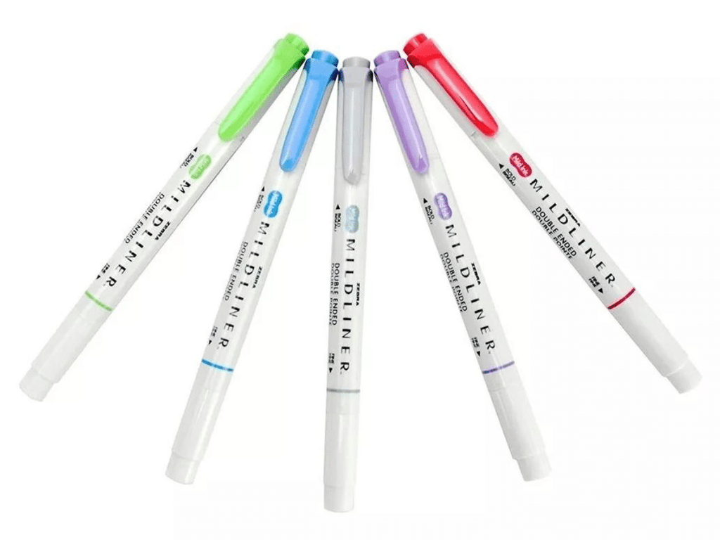 Marcadores Mildliner Doble Punta Zebra 5 Und Tonos Fríos