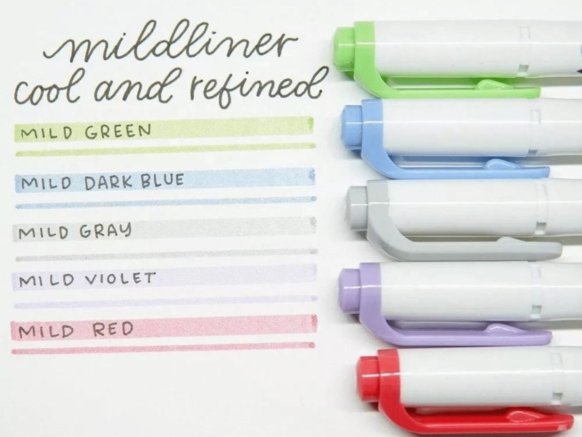 Marcadores Mildliner Doble Punta Zebra 5 Und Tonos Fríos