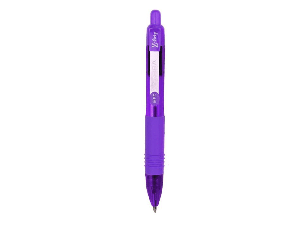 Bolígrafos De Tinta Baja Viscosidad Mini Z-grip Lila-Rosa-Verde