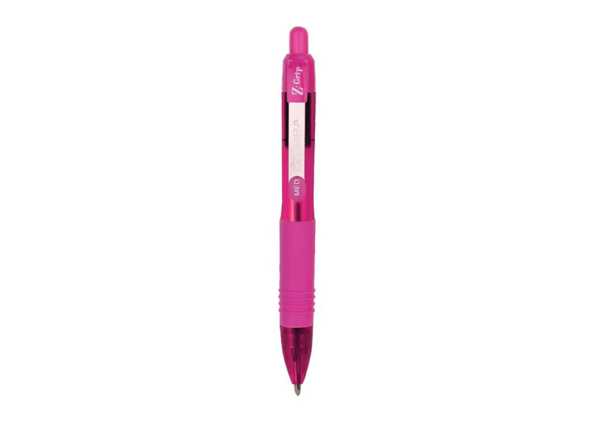 Bolígrafos De Tinta Baja Viscosidad Mini Z-grip Lila-Rosa-Verde