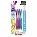Bolígrafos De Tinta Baja Viscosidad Mini Z-grip Lila-Rosa-Verde