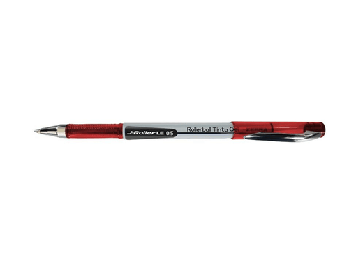 Blister 2 Bolígrafos De Gel Negro y Rojo Acero Inoxidable 0.7mm Zebra