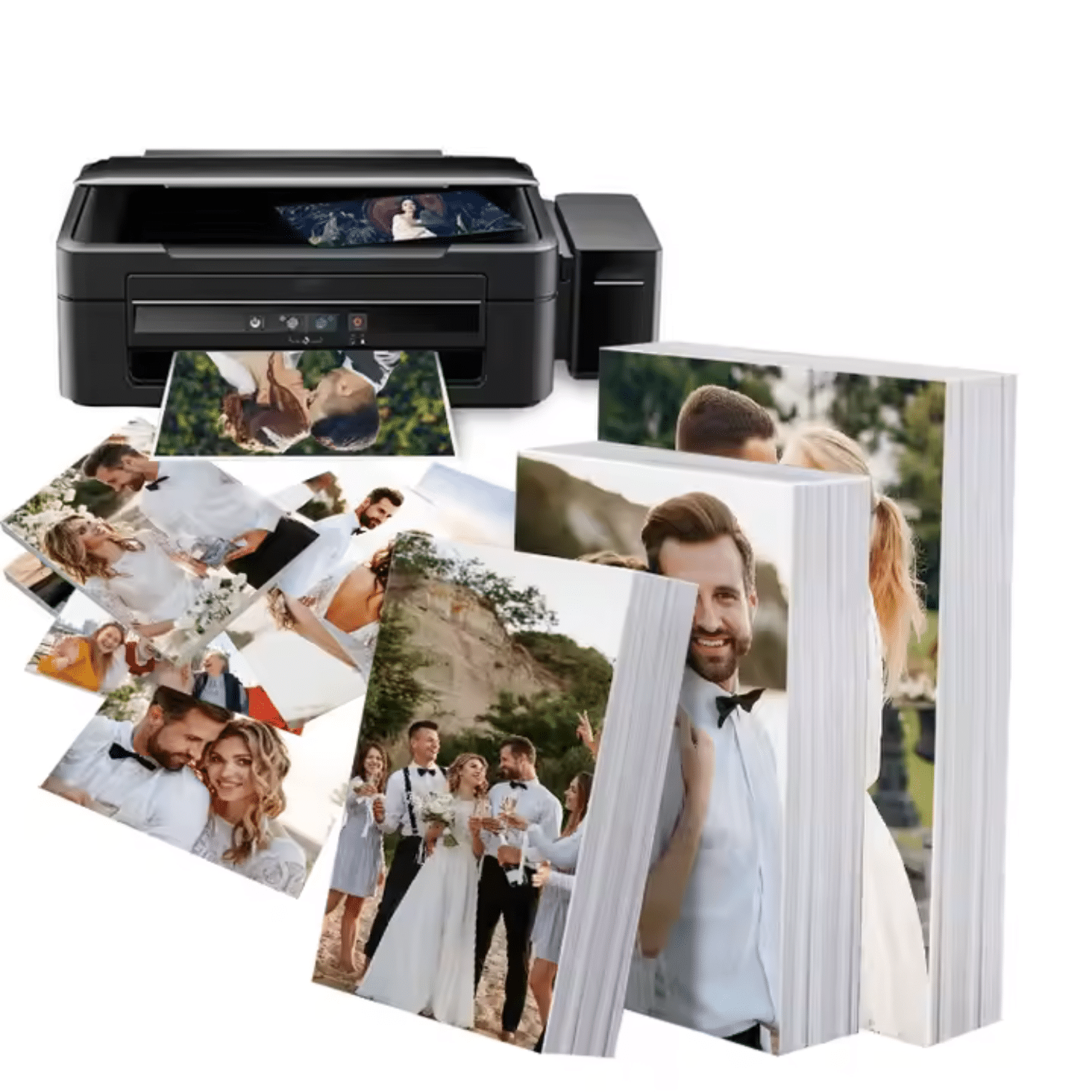 Papel Fotográfico Semibrillo 230gr Doble Cara Satinado A4 x 50 Hojas