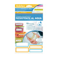 30 Etiquetas Autoadhesivas Escolares Resistente Al Agua 70x14 Y 70x25