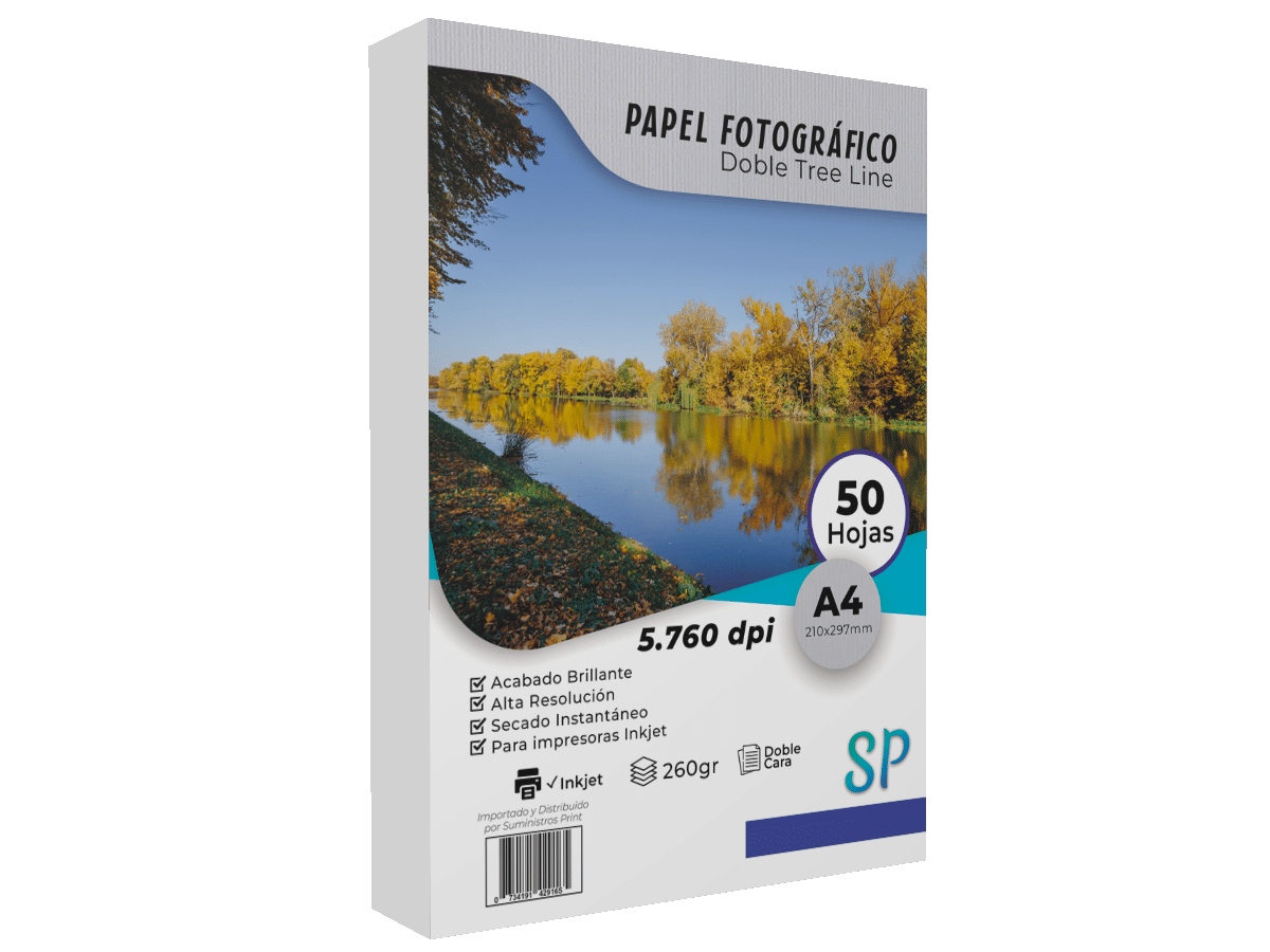 Papel Fotográfico Con Textura A4 Tree Line Doble Cara Glossy 260gr x 50 Hojas