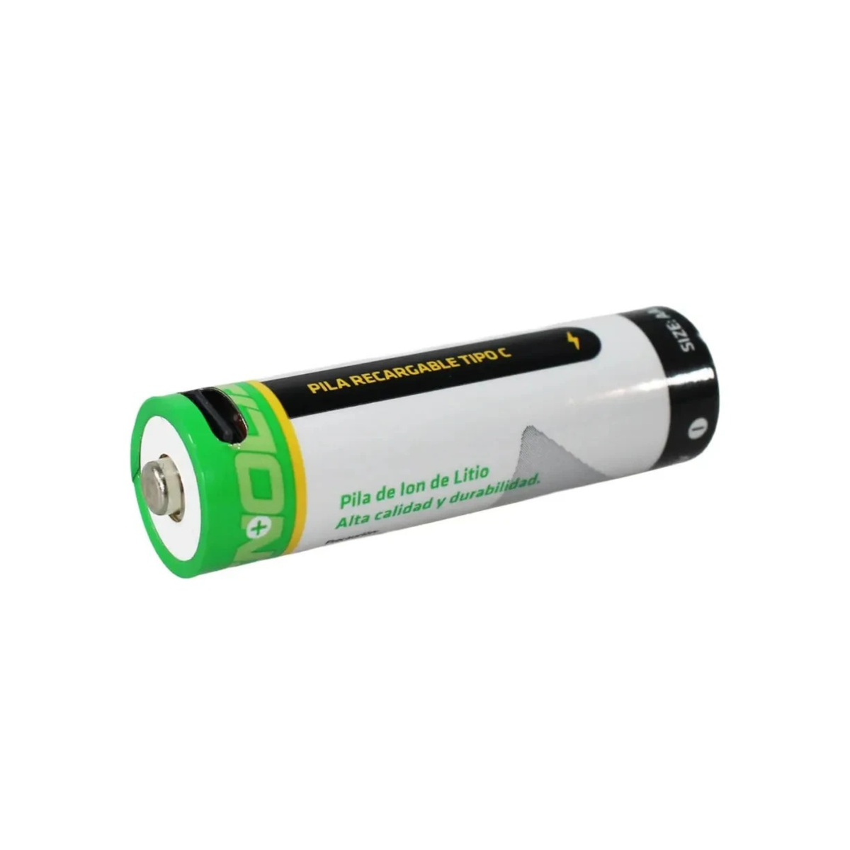 Pack 2 Pilas Recargables AA Tecnolab con Cable USB-C