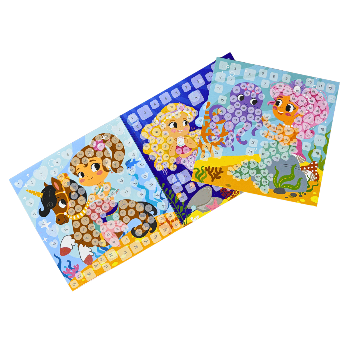 Set De Mosaicos Para Niñas Con Stickers Para Rellenar - Diseño Surtido Didáctico Adetec