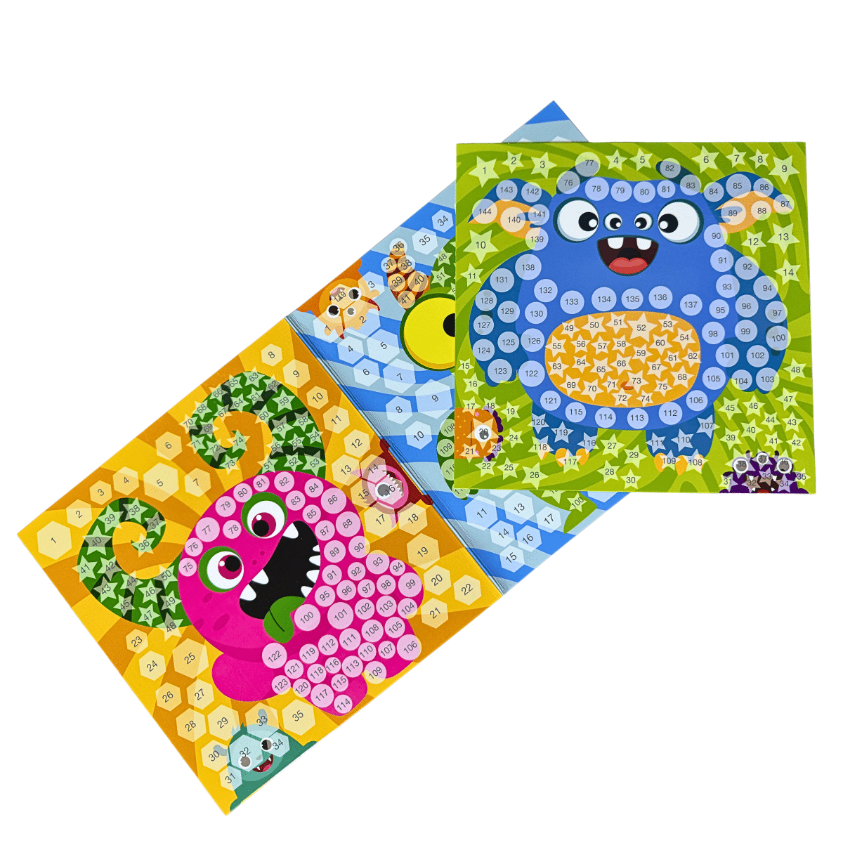 Set De Mosaicos Para Niños Con Stickers Para Rellenar - Diseño Surtido Didáctico Adetec