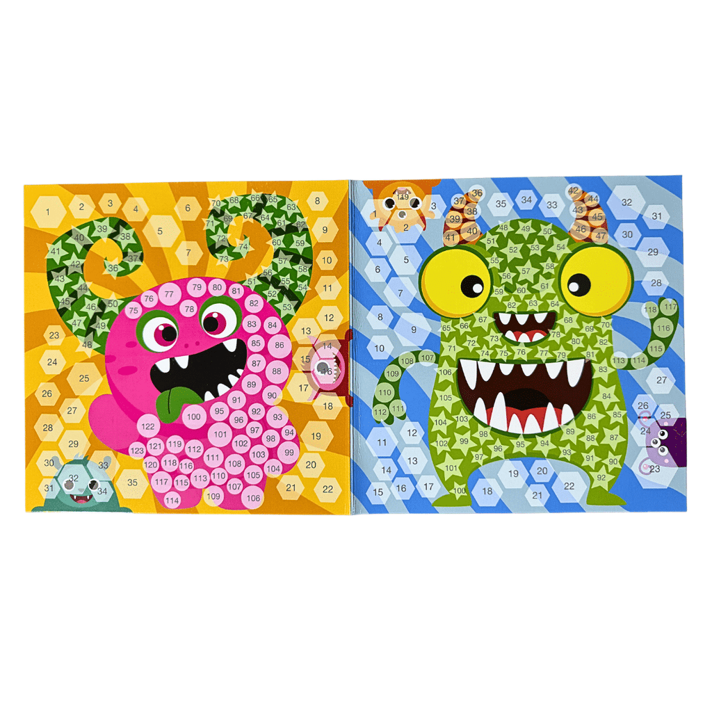Set De Mosaicos Para Niños Con Stickers Para Rellenar - Diseño Surtido Didáctico Adetec