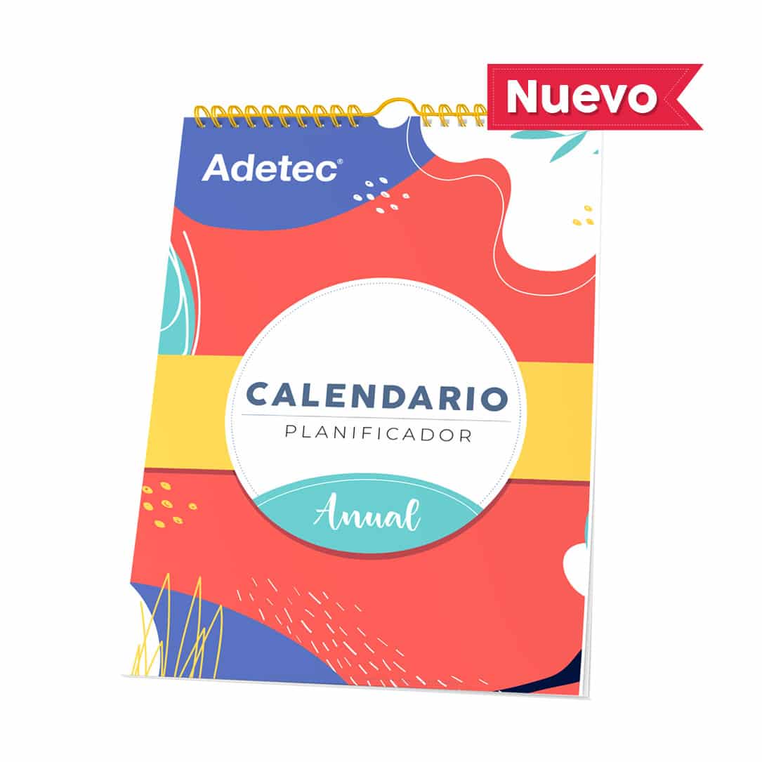 Calendario Planificador Anual Sin Fechas Adetec Incluye stickers