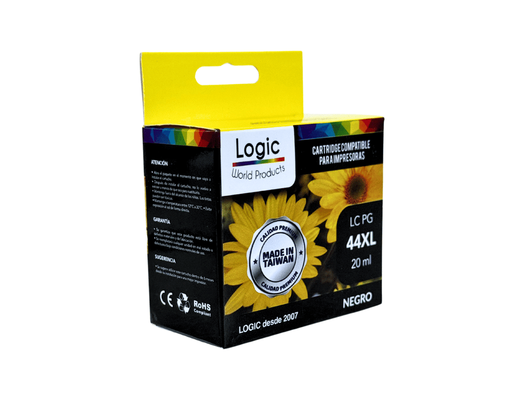 Cartucho 44 XL Alternativo Color Negro 20ml Logic