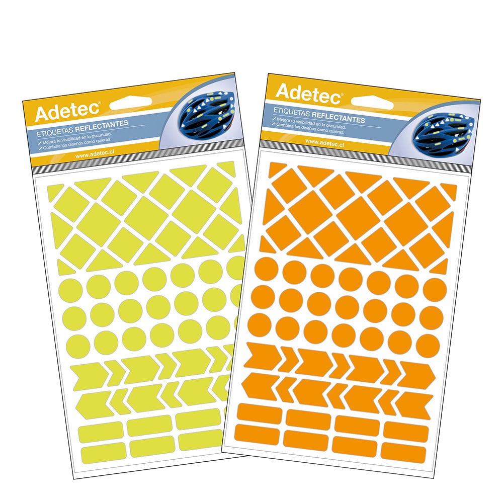 66 Etiquetas Reflectantes Autoadhesivas 2 Hojas - 5851