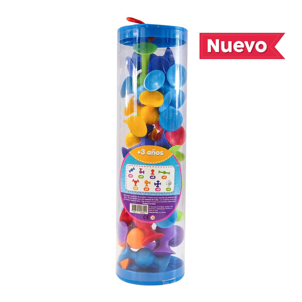 Juego Didáctico Tipo Ventosas de 24 Piezas Adetec - 600